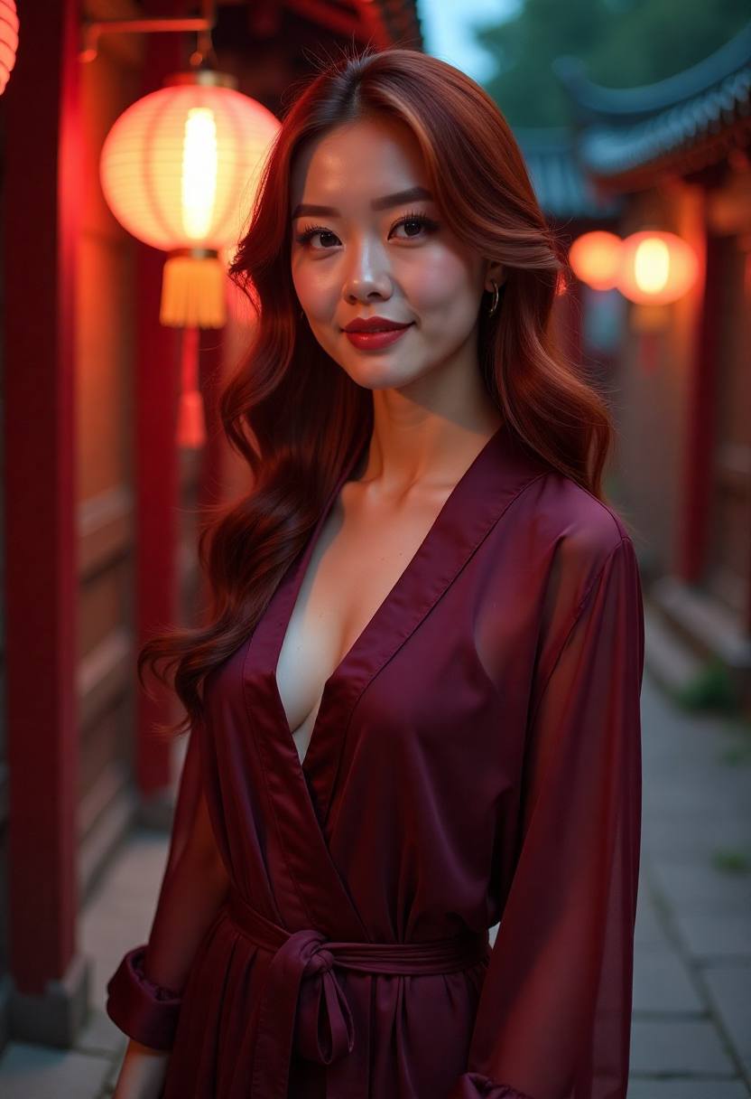 两人在灯会中寻找线索
